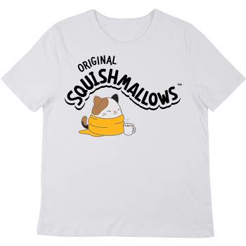 Squishmallows Squish Squad Crew Neck Short Sleeve Women's White T-shirt ...