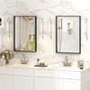 Apmir High-Strength Tempered Glass and Aluminum Alloy Framed French Cleat Mounted Wall Decor Bathroom Vanity Mirror with 5-Year Warranty - 3 of 4