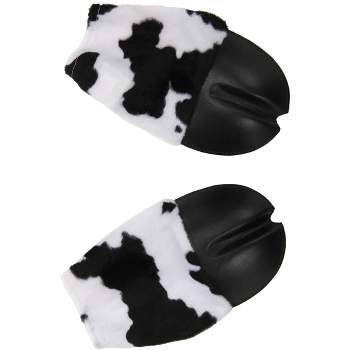 HalloweenCostumes.com One Size Fits Most  Cow Front Hooves Costume, Black/White