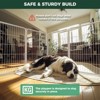 FXW Homeplus Indoor Dog Playpen - Stress-Free and Safe Play,Panels for Puppy and Small Dogs, Black│Patented - 4 of 4