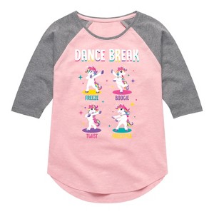 Girls' JoJo Siwa Dance Break Unicorns  - Light Pink/Ath Hea - X-Large - 1 of 4