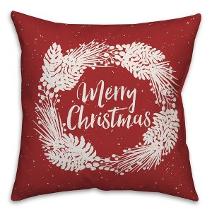 Creative Products Merry Christmas 18x18 Indoor / Outdoor Pillow - 1 of 3