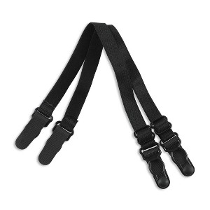 Allegra K Women's Elastic Non-slip Adjustable Bra Shoulder Strap Clips Holder - 1 of 4