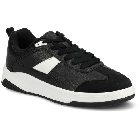 Vance Co. Vance Mens Raiden T-Toe Low Top Sneaker, Black 10.5