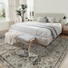 Washable Rug Non Slip Traditional Distressed Floor Carpet Low Pile Farmhouse Foldable Printed Rug, Non Shedding Pearl Velvet Soft Accent Rug - 4 of 4