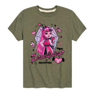 Boys' - Monster High - Draculara Short Sleeve Graphic T-Shirt - 1 of 4