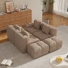 KWPZQEB Modular Sofa, Sectional Sofa w/ Pillows, 1/2/3/6-Seater Soft Lounger, Armless Corduroy Sofa, Modern Boneless Conversion Sofa for Living Room - 4 of 4