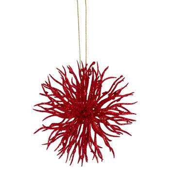 Northlight 4.5" Red Starburst Christmas Ornament