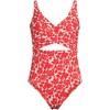 Lands' End Women's Wrap Monokini High Leg One Piece Swimsuit - 3 of 4