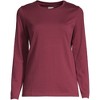 Lands' End Women's Relaxed Supima Cotton Long Sleeve Crew Neck T-Shirt - 3 of 4