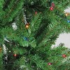 Northlight 6.5' Pre-Lit Pencil River Fir Artificial Christmas Tree - Multicolor Lights - 2 of 3