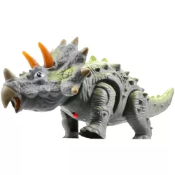 Contixo DB2 RC Dinosaur Toys -Walking  Triceratops Dinosaur with Light-Up Eyes & Roaring Effect for Kids