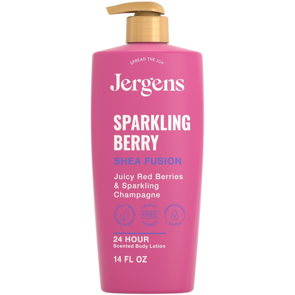 Jergens Shea Fusion Sparkling Berry Scented Body Lotion with Vitamin E - 14 fl oz