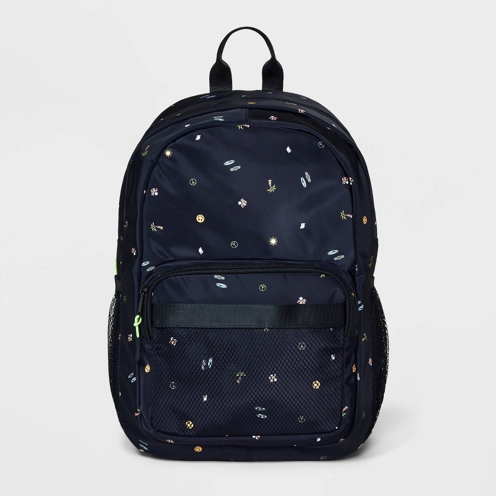 Photos - Travel Accessory Boys' Backpack with Summer Icons - art class™ Black