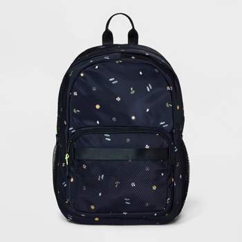 Boys' Backpack with Summer Icons - art class™ Black