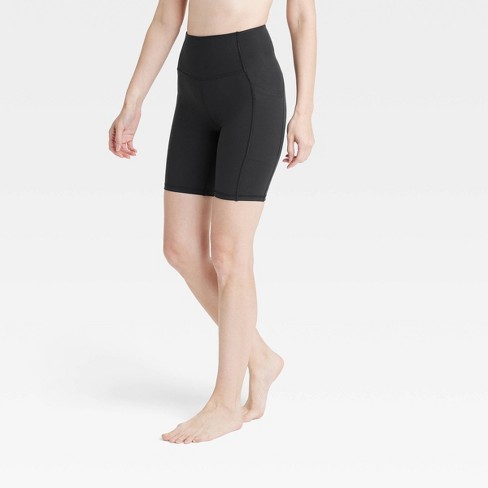 Women's Brushed Sculpt Curvy Pocket Bike Shorts 8 - All In Motion™ : Target