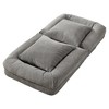 Human Dog Bed, Chenille Upholstered Sofa, 65" Adjustable Lounger w/ Pillows - 4 of 4