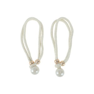 Unique Bargains Faux Pearl Strand Curtain Tieback Polyester 2 Pcs - 1 of 4