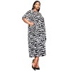 L I V D Women's Gwenyth Zebra Print Pocket Dress - 2 of 3