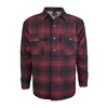 Victory Outfitters Men’s Heavyweight Brawny Brushed Woven Plaid Shirt Jacket with Snaps and Faux Shearling Lining - 2 of 3