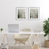 Stupell Industries Organic Birch Forest Trees 2pc Framed Print Under Glass Set - 2 of 4