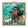 Amanti Art Merry Making IV Dog Sled by Veronique Charron Canvas Wall Art Print Framed 16 x 16-in. - 4 of 4