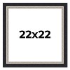 PosterPalooza | Square Embellished Black Picture Frame - UV Acrylic, Foam Board Backing, Hanging Hardware - 2 of 4