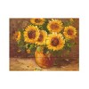 Trademark Fine Art -12"x16"  Rio 'Sunflowers Still Life' Wood Slat Art - 2 of 3