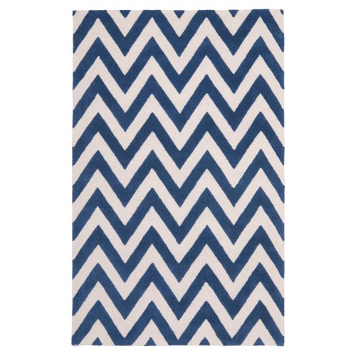 Dalton Textured Area Rug - Navy/Ivory (4'x6') - Safavieh , Blue/Ivory