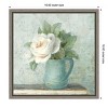 Amanti Art June Roses II White Blue by Danhui Nai Canvas Wall Art Print Framed 16 x 16-in. - 3 of 4