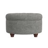 Large Tufted Round Storage Ottoman - HomePop - 2 of 4