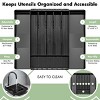 Sorbus Expandable Silverware Organizer – Multipurpose Flatware and Kitchen Storage Solution - with 6 compartments and 2 expandable slots - 4 of 4