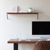 MH London Venice 36" Wall Mounted Shelves Mango Wood & Iron - 3 of 4