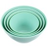 Gibson 8 Piece Plastic Bowl Set with Lids in Turquoise - 3 of 4