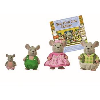 Li'l Woodzeez Miniature Animal Figurine Set - Handydandy Mouse Family