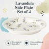 Portmeirion Sophie Conran Lavandula Side Plates - Set of 4, Ripple Edge with Lavender Design - For Tapas, Afternoon Tea & Snacks - 6 Inch - 2 of 4