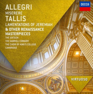 The Sixteen/Gabrieli Consort - VIRTUOSO: Allegri: Miserere; Tallis: Lamentations (CD)