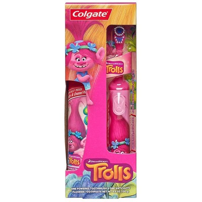 kids toothbrush and toothpaste