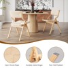 PAGED Wood Folding Dining Chairs Set of 2, Modern Portable Living Room Chair with Woven Seat and Webbing Back for Kitchen, Dining Room - 3 of 4