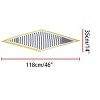 Allegra K Women's Silky Rhombus Stripe Print Shirts Headband Handbag Wraps Bandana Neck Scarf Neckerchief - 3 of 4