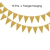 Unique Bargains Festive Wedding Birthday Party Home Decorations Pennant Flags Banner 10 Pcs - 3 of 4