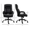 PAGED Ergonomic Computer Chair Swivel Office Chair with Adjustable Height and Swivel Wheels, Comfy Desk Chair for Office, Bedroom - 2 of 4