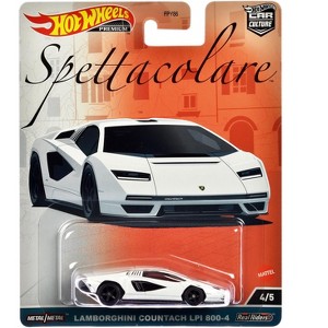 Lamborghini Countach LPI 800-4 White "Spettacolare" Series Diecast Model Car by Hot Wheels - 1 of 3