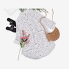 Anna-Kaci Women's Floral Print Button-Up Shirt Dress with Roll Tab Sleeves - 3 of 4