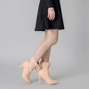 Allegra K Women's Pointed Toe Drawstring Pull on Stiletto Heel Ankle Boots - 2 of 4