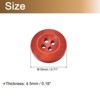 Unique Bargains Wooded Sewing DIY Craft Clothing Sewing Round Buttons 50 Pcs - 2 of 4