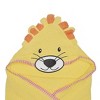 Everyday Kids Hooded Bath Towel for Boys & Girls – 3D Yellow Lion with Mane, Soft Terry Cloth, Absorbent, Gender-Neutral Baby Bath Essential - 3 of 4