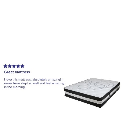 Full 12" White Innerspring Adjustable Bed Mattress