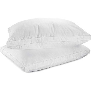 Maxi Deluxe  Pillow Cotton, Microfiber, 2-Piece White - Standard - 1 of 4