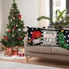 4PCS Christmas Pillow Covers 18x18 inch Hello Winter Merry Bright Throw Pillow Covers - 4 of 4
